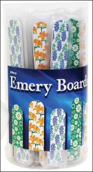 Floral Emery Boards in Display Cannister