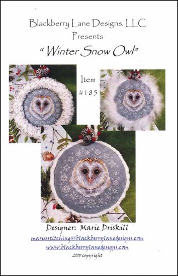 Winter Snow Owl Ornament - Click Image to Close