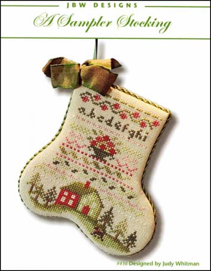 A Sampler Stocking - Click Image to Close