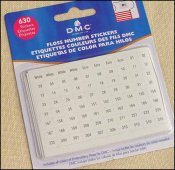 DMC Floss Number Stickers