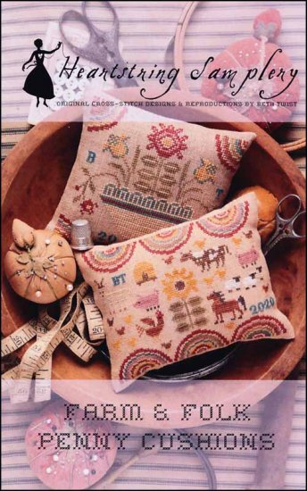 Farm & Folk Penny Cushions - Click Image to Close