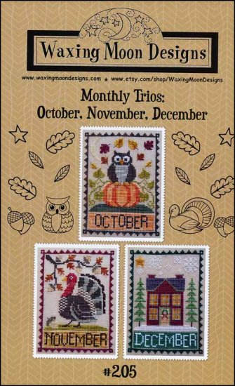 Monthly Trio: October, November, December - Click Image to Close