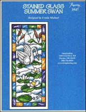 (image for) Stained Glass Summer Swan