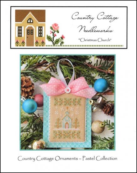 Pastel Ornament Part 3 Christmas Church - Click Image to Close