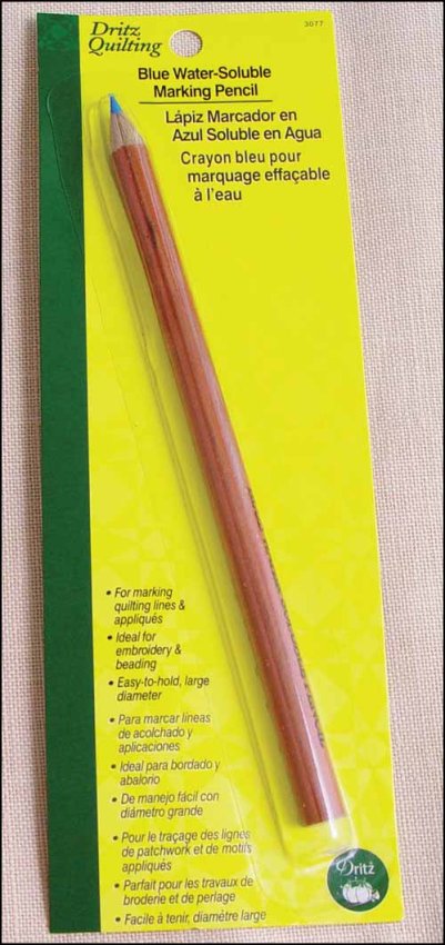 (image for) Blue Water-Soluble Marking Pencil - Click Image to Close