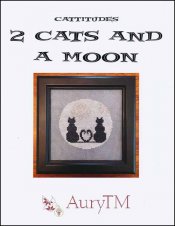Cattitudes 2 Cats and a Moon