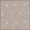 Mini Dots White on Raw Edinburgh Linen
