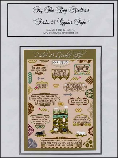 Psalm 23 Quaker Style Original - Click Image to Close