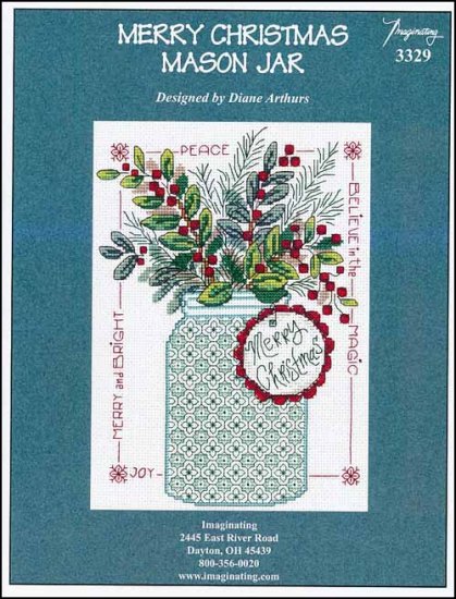 Merry Christmas Mason Jar - Click Image to Close