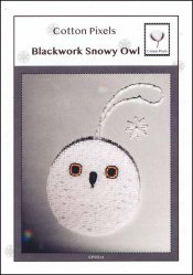Blackwork Snowy Owl