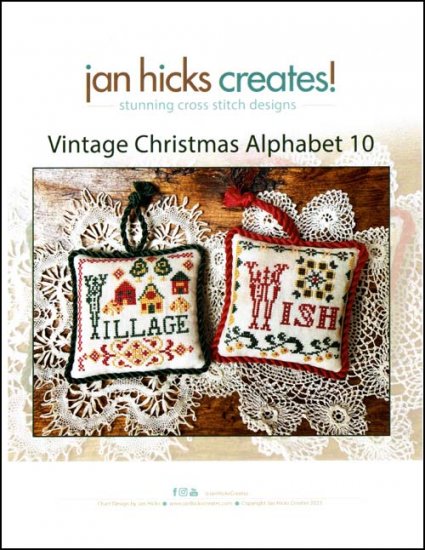 Vintage Christmas Alphabet 10 - Click Image to Close