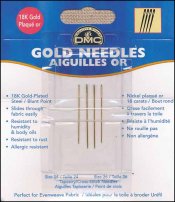 DMC Gold Tapestry Needles. Size 24 Gold Tapestry