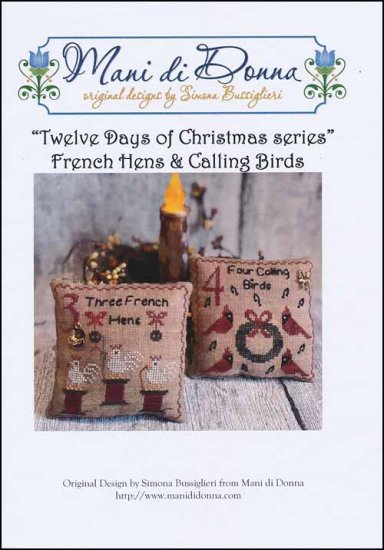 Twelve Days Of Christmas Series French Hens & Calling Birds - Click Image to Close