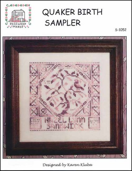 Quaker Birth Sampler - Click Image to Close