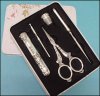 Silver Scissors Set in Gift Box