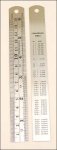 6" Steel Ruler. 6" Ruler