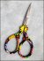 (image for) Navy Floral 3.6" Embroidery Scissors