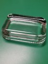 (image for) YT0020 Glass paperweight flutted rectangle