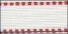 14 count 30mm Red on White Banding 14 count 30mm Red on White Banding
