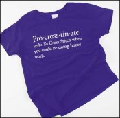 Pro-cross-tin-ate T-Shirt, Purple Small