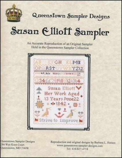 Susan Elliott Sampler - Click Image to Close