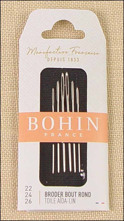 (image for) Bohin Tapestry Needles, sizes 22, 24, 26 - Click Image to Close