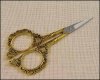 Victorian Embroidery Scissors with Gold Handles