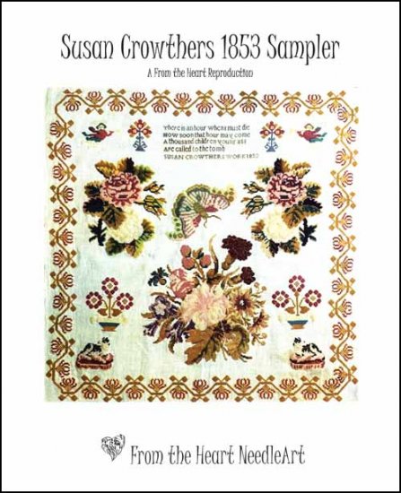 Susan Crowthers 1853 Sampler - Click Image to Close