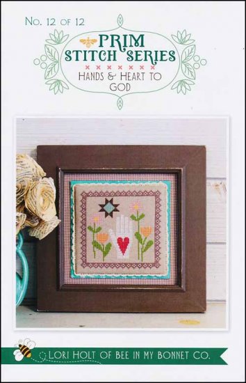 Prim Stitch Series 12:Hands And Heart To God - Click Image to Close