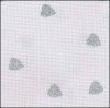 Silver Glitter Hearts on White 32ct Linen Fat Quarter Silver Glitter Hearts on White 32ct Linen Fat Quarter