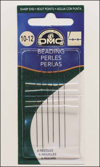 Beading Needles Sizes 10/12 Beading, DMC - Click Image to Close