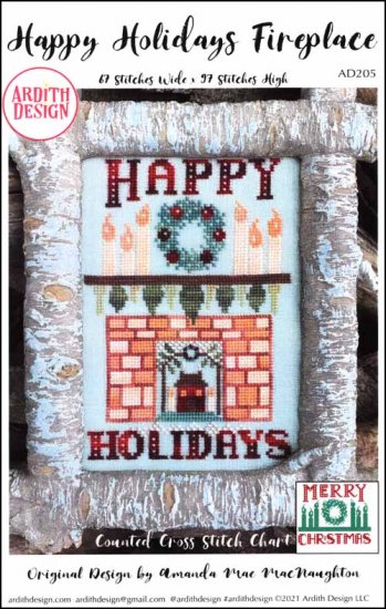 Happy Holidays Fireplace - Click Image to Close