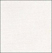 White Lugana 32ct Short Cut 15" x 55"