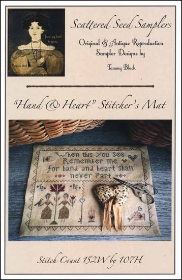 Hand & Heart Stitcher's Mat - Click Image to Close