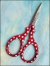 (image for) Red Polka Dot 3.6" Embroidery Scissors