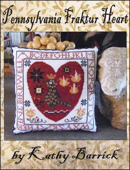 Pennsylvania Fraktur Heart - Click Image to Close