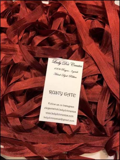 Rusty Gate Rayon Ribbon - Click Image to Close