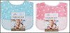 Pink and Blue Dot Bibs, Pack of 6