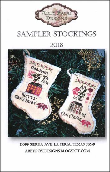 Sampler Stockings - Click Image to Close