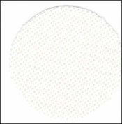 White Lugana 25ct Short Cut 10"x55"