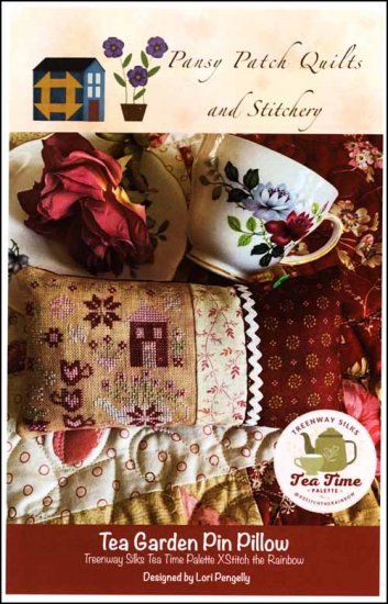 Tea Garden Pin Pillow - Click Image to Close