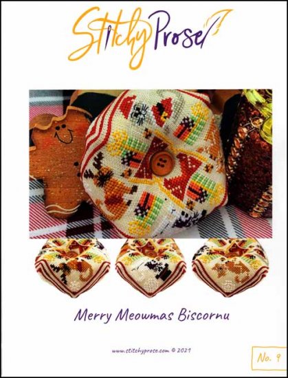 Merry Meowmas Biscornu - Click Image to Close
