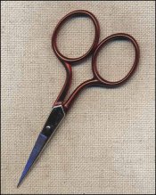 Bohin 3½" Red Soft Touch Embroidery Scissors