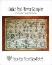 Dutch Red Flower Sampler