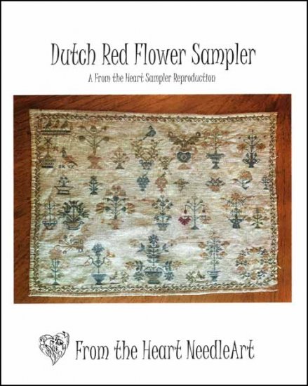Dutch Red Flower Sampler - Click Image to Close