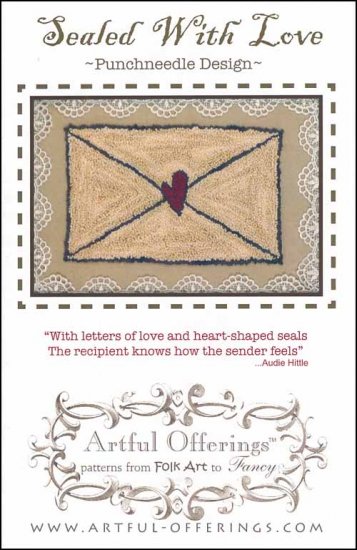 Sealed With Love Punchneedle Pattern - Click Image to Close