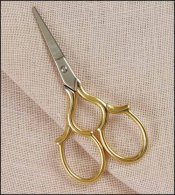 Tudor Embroidery Scissors with Gold Handles