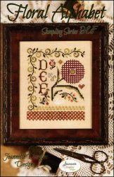 Floral Alphabet Sampling Series DEF