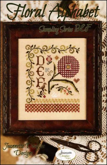 (image for) Floral Alphabet Sampling Series DEF - Click Image to Close
