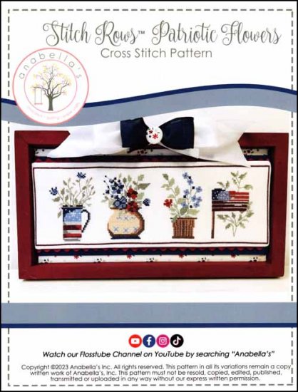 Stitch Rows: Patriotic Flowers - Click Image to Close